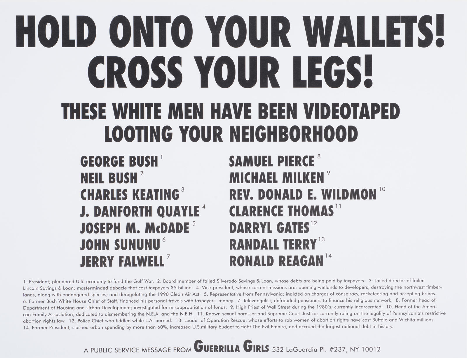 Hold Onto Your Wallets! Cross Your Legs!