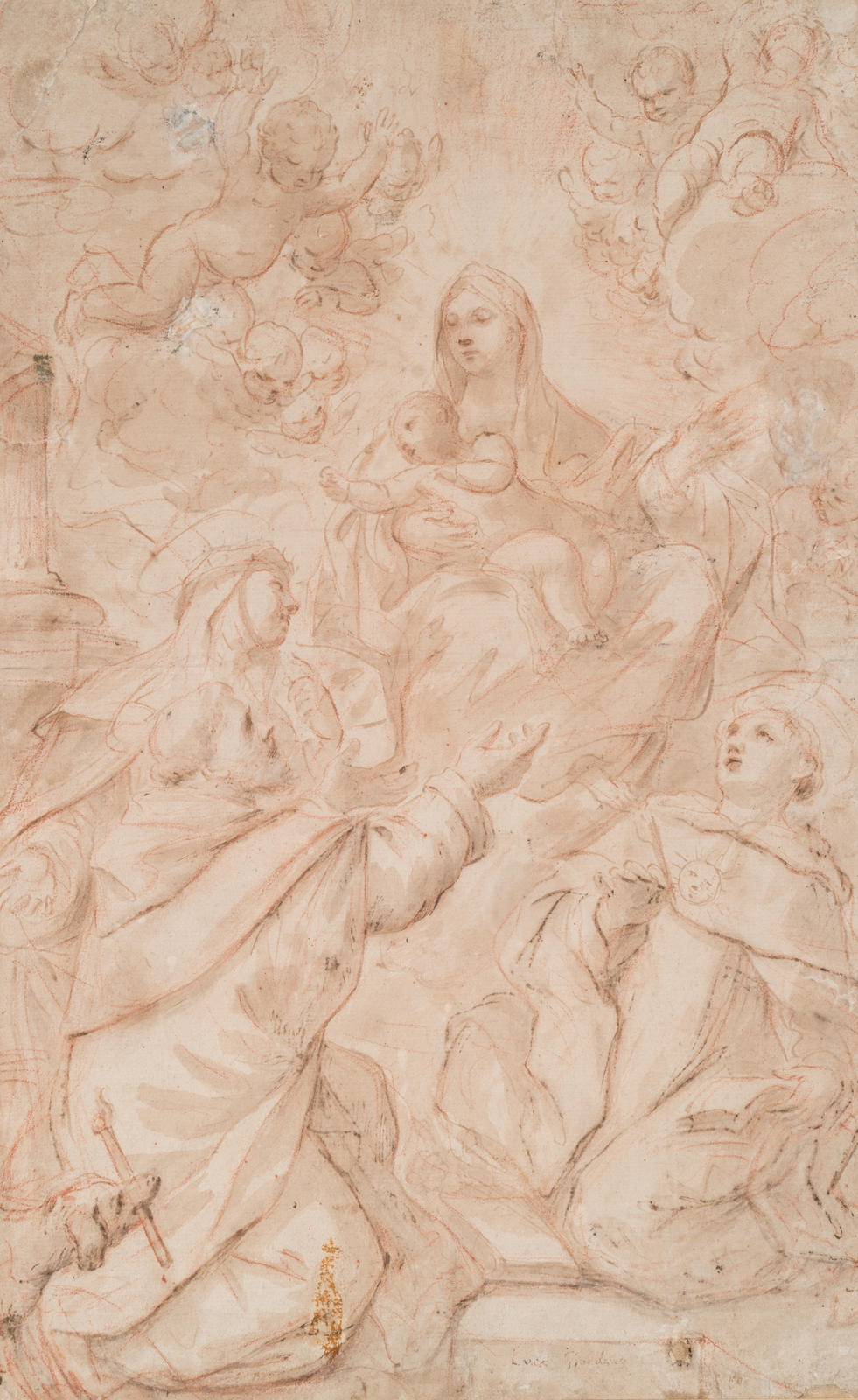 The Virgin and Child with Two Angels