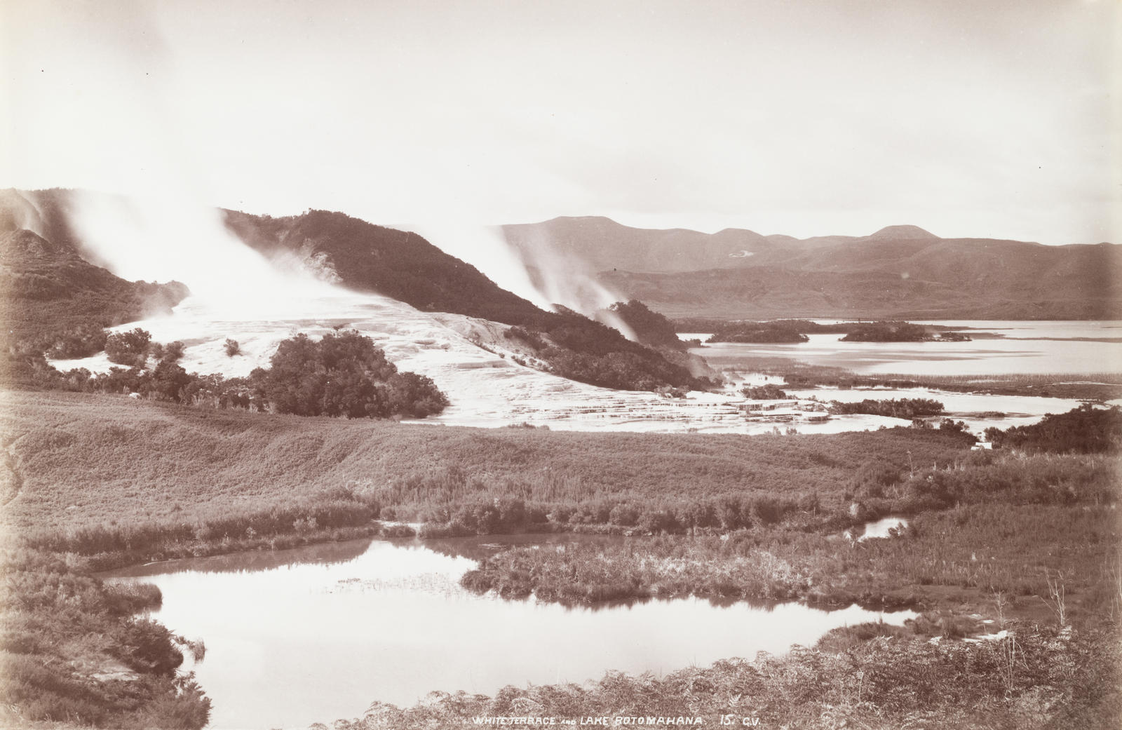 White Terrace and Lake Rotomahana. 15.