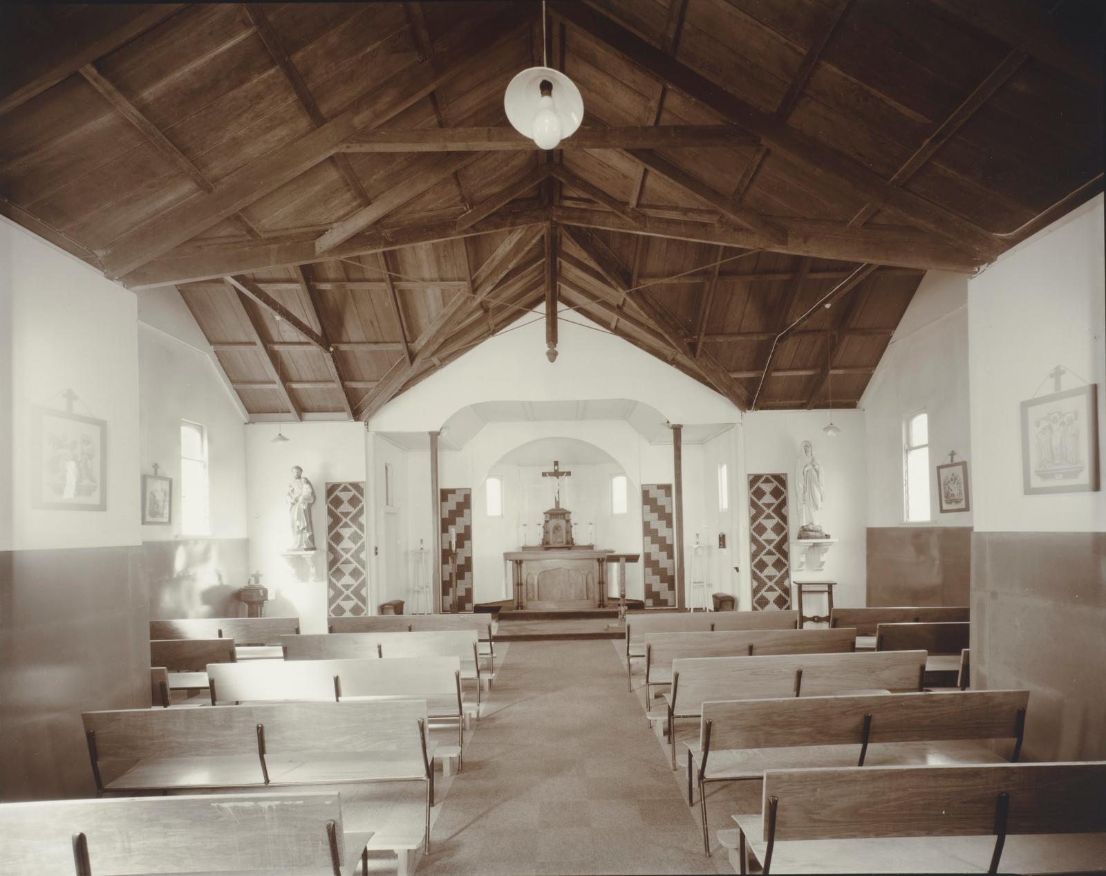 Interior, Catholic Church, Pawarenga, Whangape Harbour, Northland, 4 May 1982