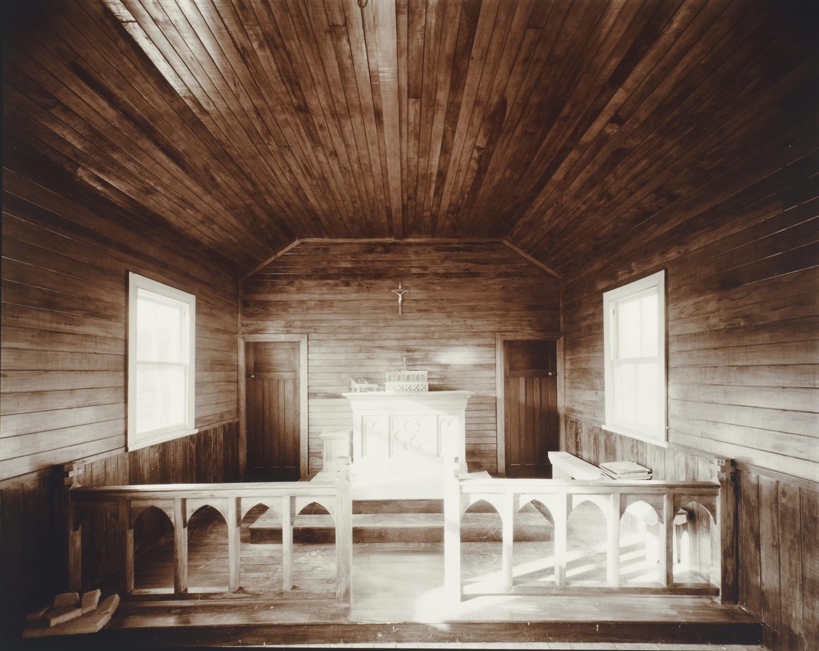 Interior, Catholic Church, Te Karae, Hokianga Harbour, Northland, 31 March 1985