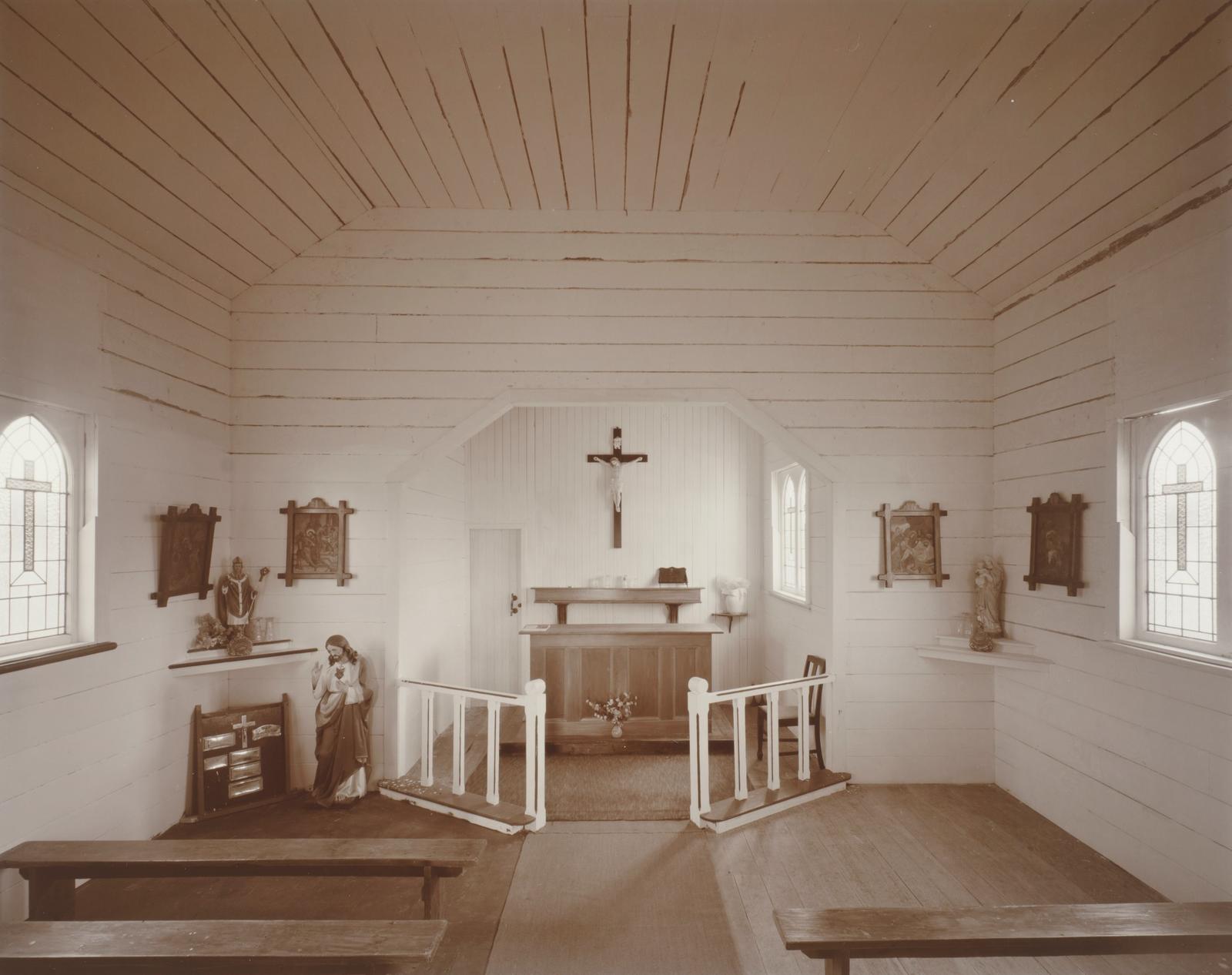 Interior, Catholic Church, Te Karaka, Hokianga Harbour, Northland, 30 September 1992