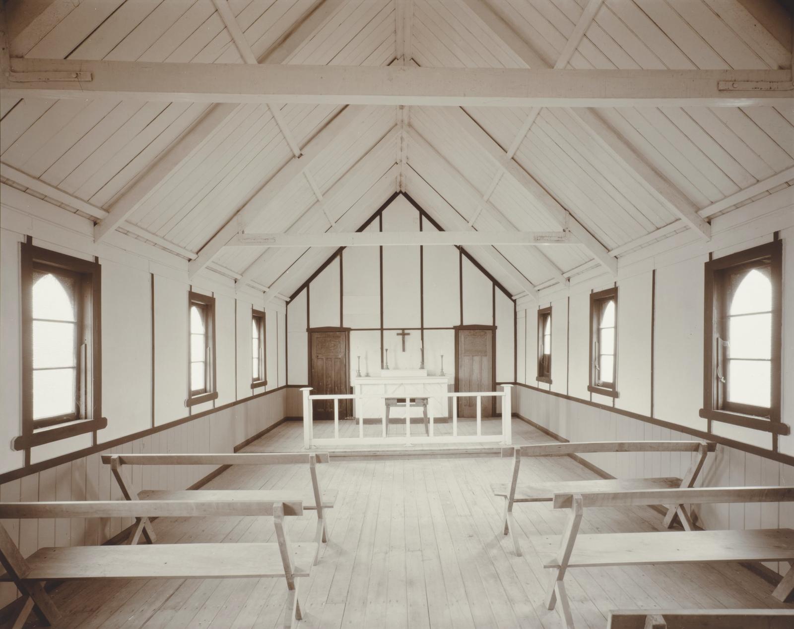 Interior, family Church, Epikauri, Northland, 5 May 1982