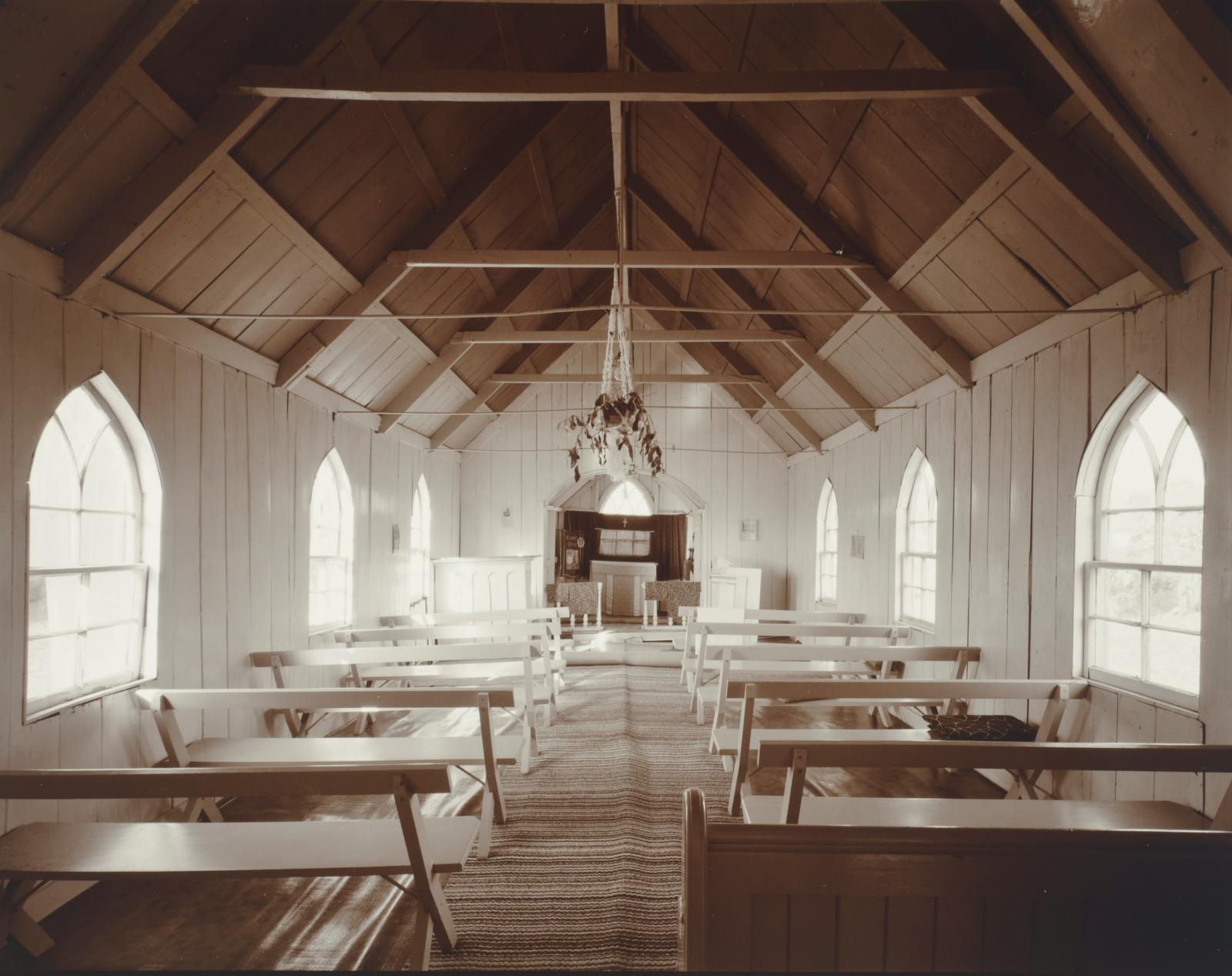 Interior, St. Marks Anglican Church, Oturu, Northland, 13 May 1982