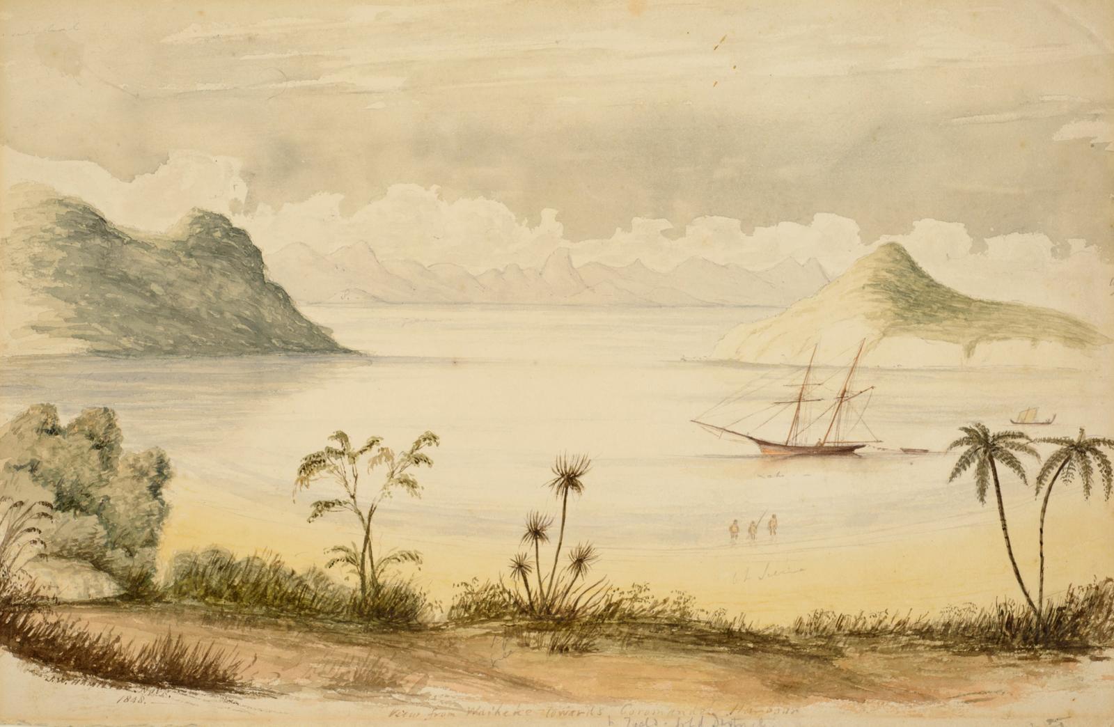 View from Waiheke towards Coromandel Harbour