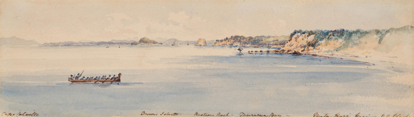 Taken from the Pier at Auckland March 1852
