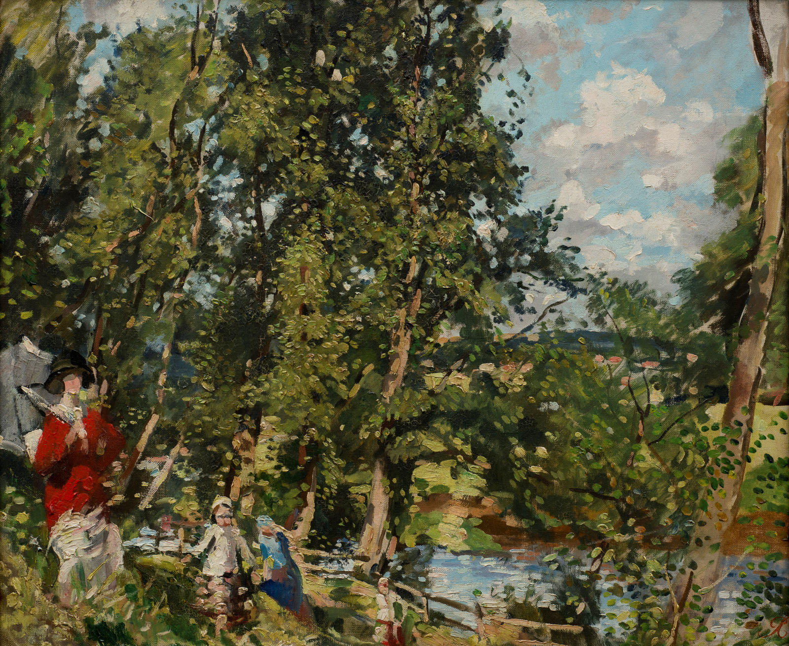 Landscape with Woman and Children