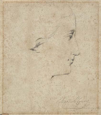 Head of a Woman in Profile (facing right)