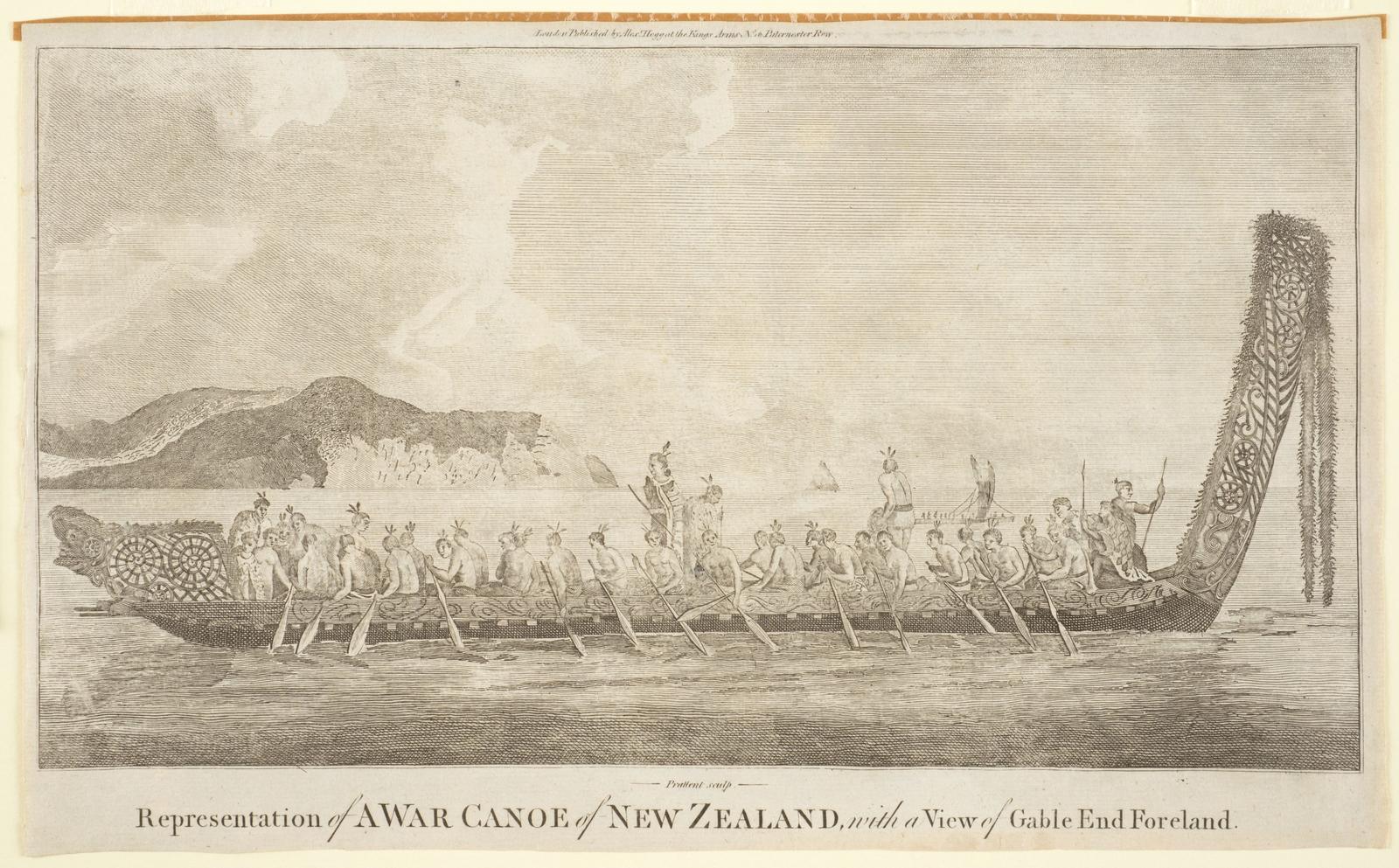 A War Canoe of New Zealand