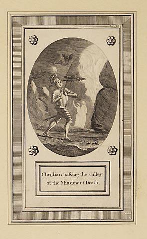 Christian passing the valley of the Shadow of Death