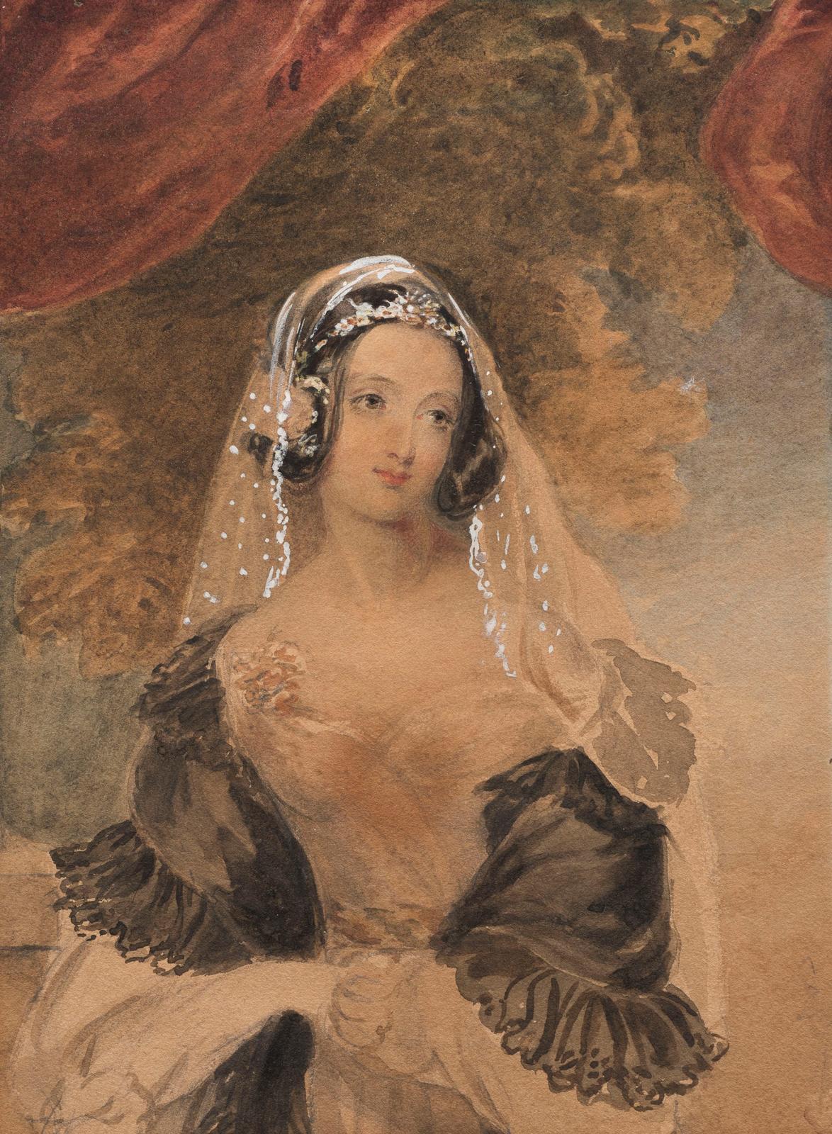 Portrait of a Lady in a White Veil