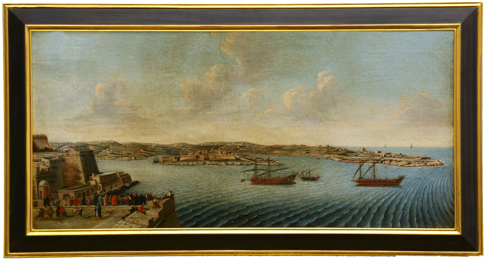 Marsamxett with fort Manoel and Dragut Point, across St Andrew's bastion from the Auberge of Germany in Valletta