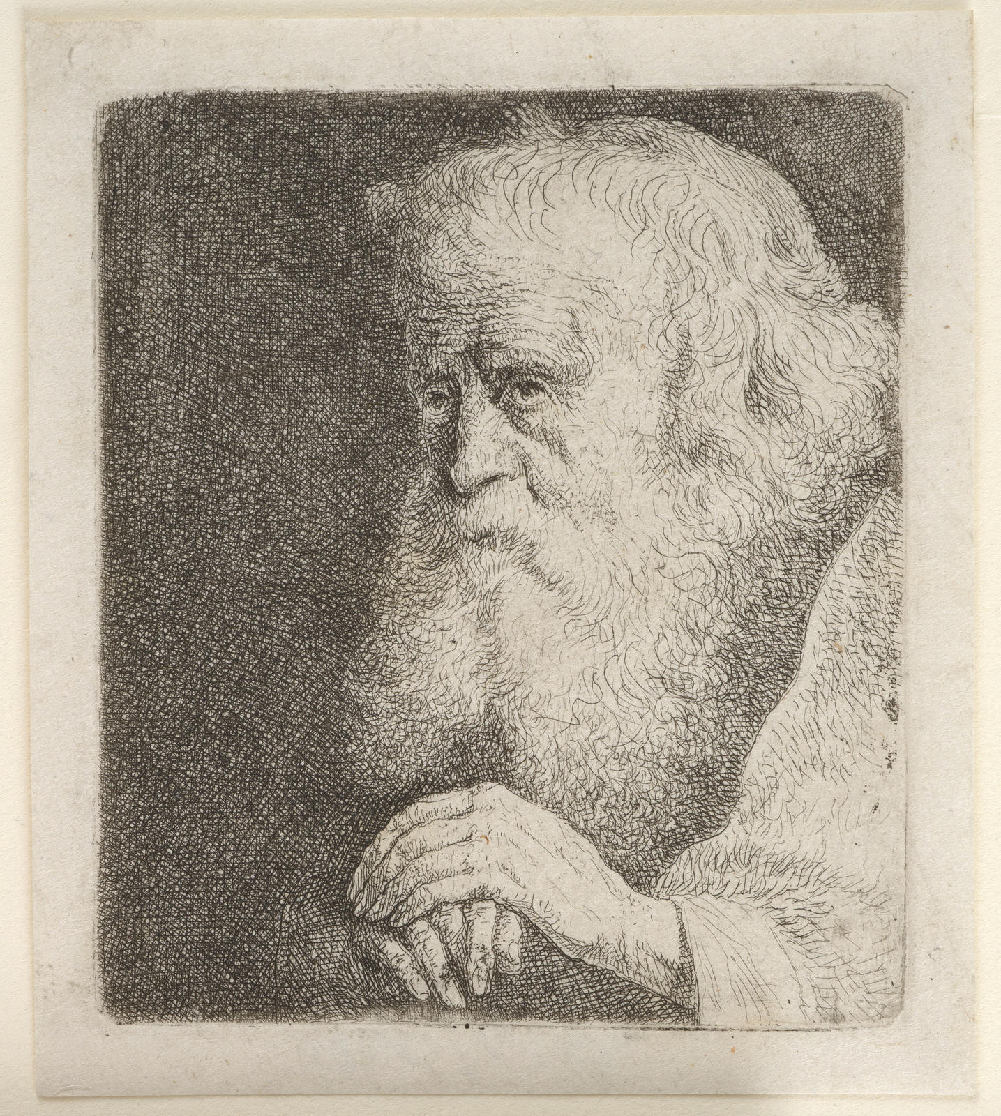 Bust of a Man with a White Beard