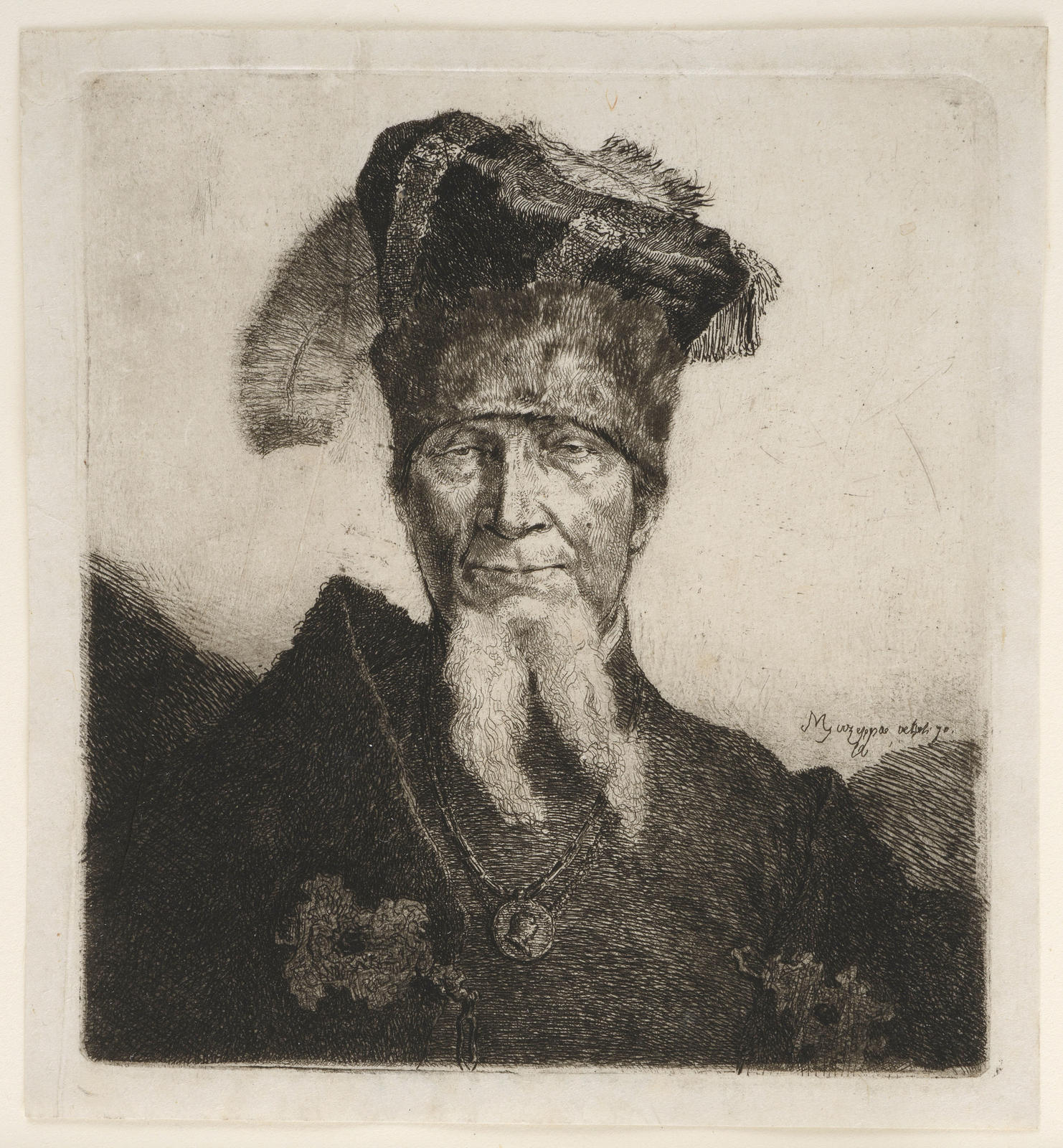 Portrait of Mazeppa, aged 70
