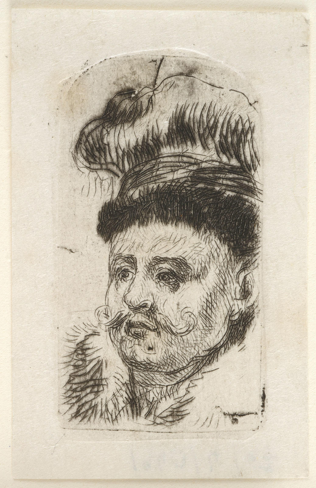 Bust of a Bald Man in a Skull-Cap