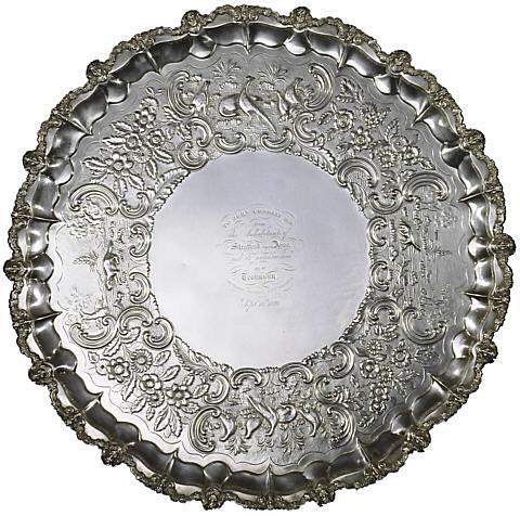 Silver salver presented to Doctor John Conolly