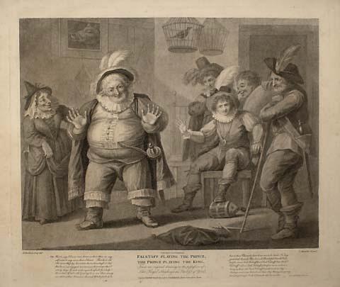 Falstaff playing the Prince, The Prince playing the King
