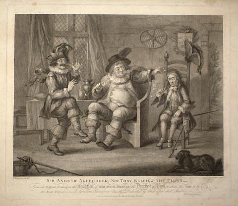 Sir Andrew Aguecheek, Sir Toby Belch and the Clown