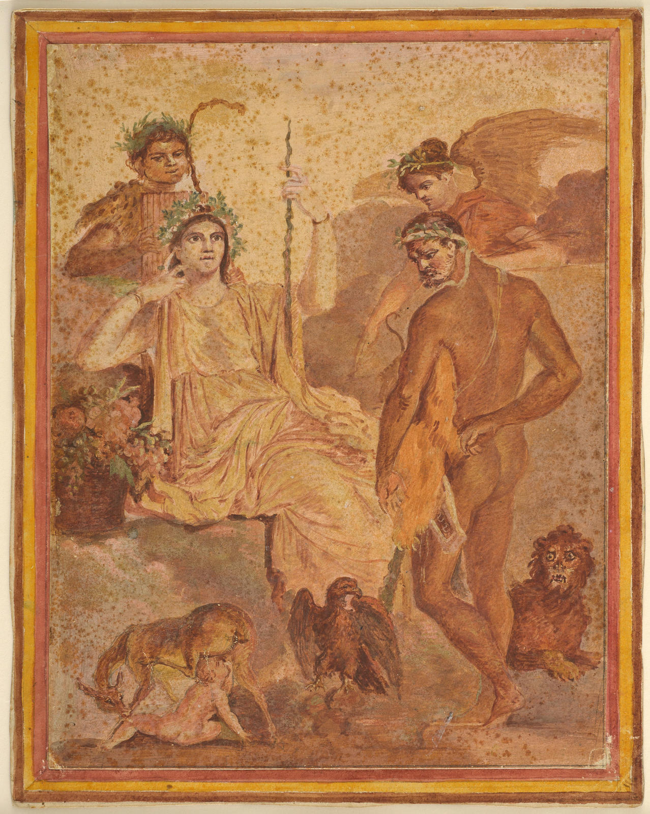 Copy of a Wall Painting from Herculaneum