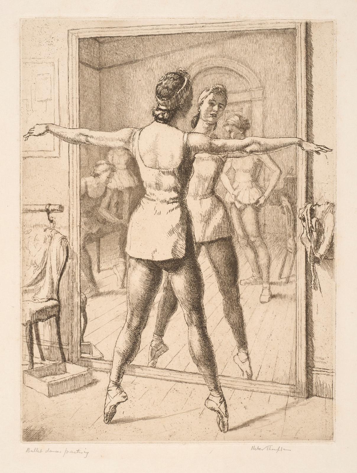 Ballet Dancers Practising