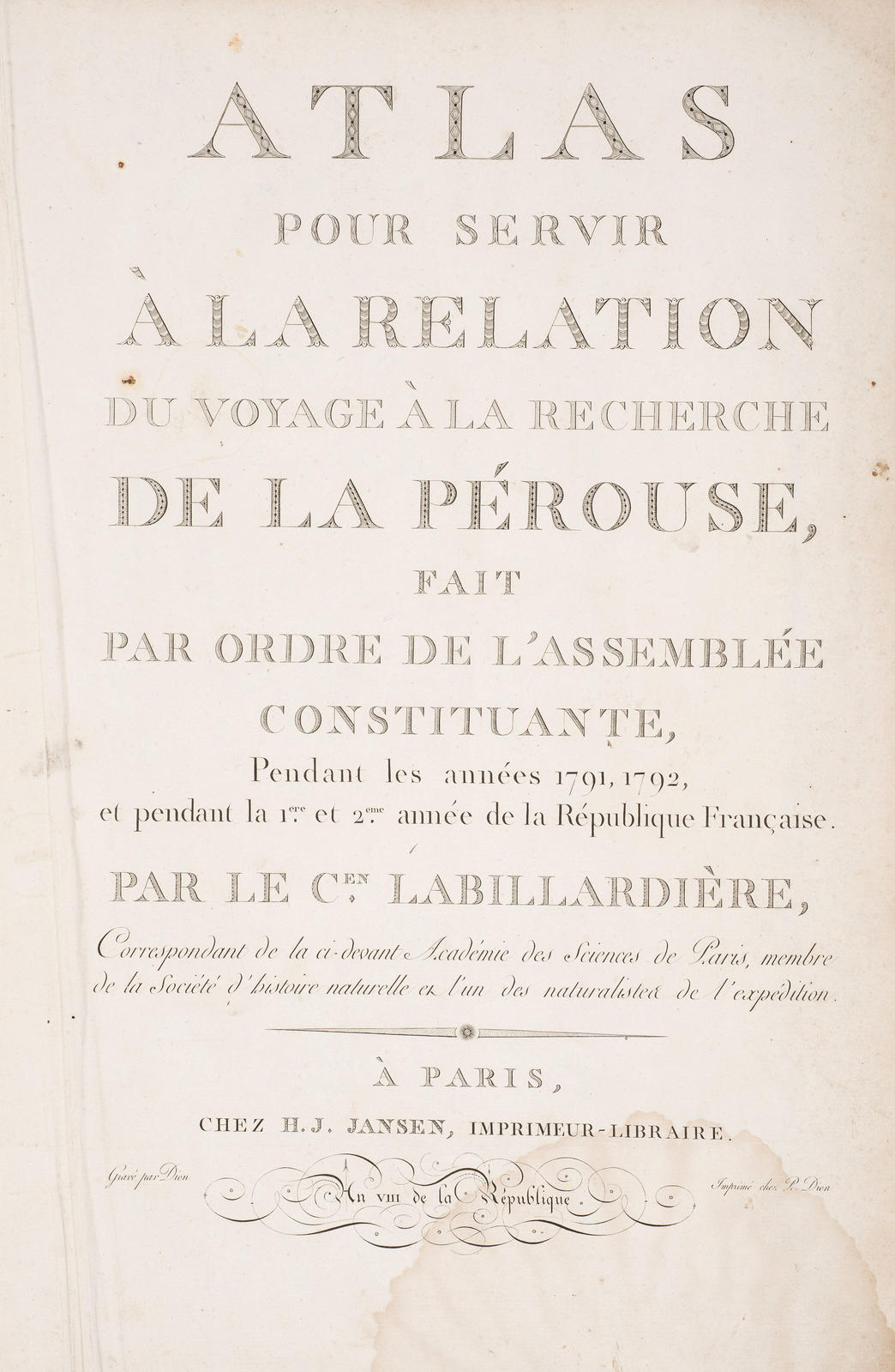 Atlas du Voyage a la recherche de la Perouse ...