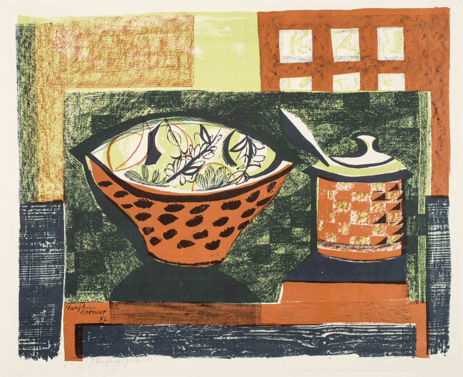 Chequered still life