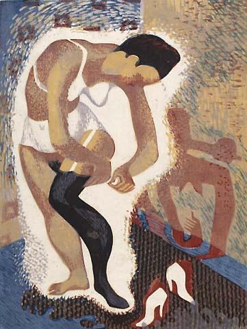 Woman Dressing