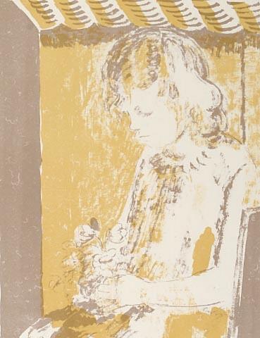 Girl with flowers