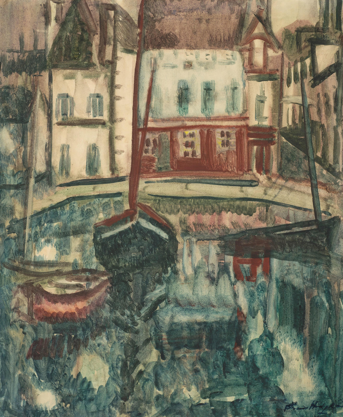 Concarneau - Dusk in the Port