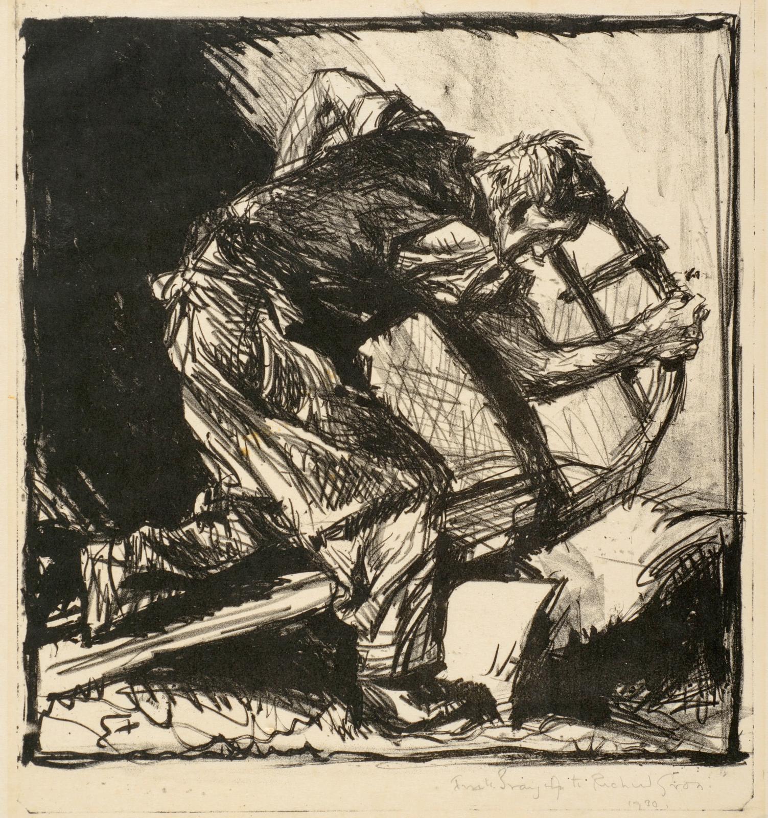 Man Sawing
