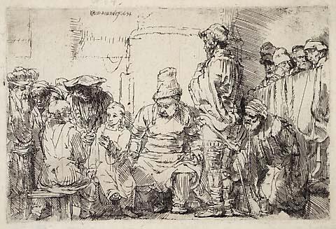 Christ seated disputing with the Doctors