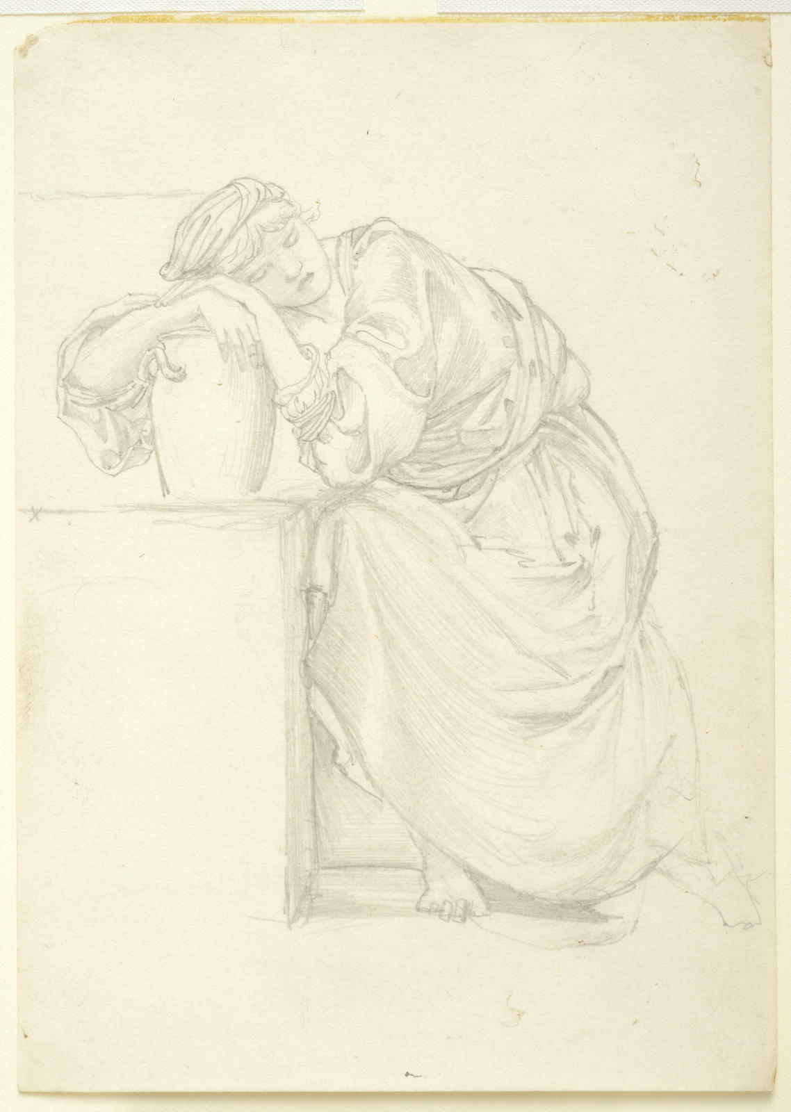 Study for Girl in the 'Garden Court'
