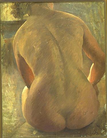 Back of a nude woman