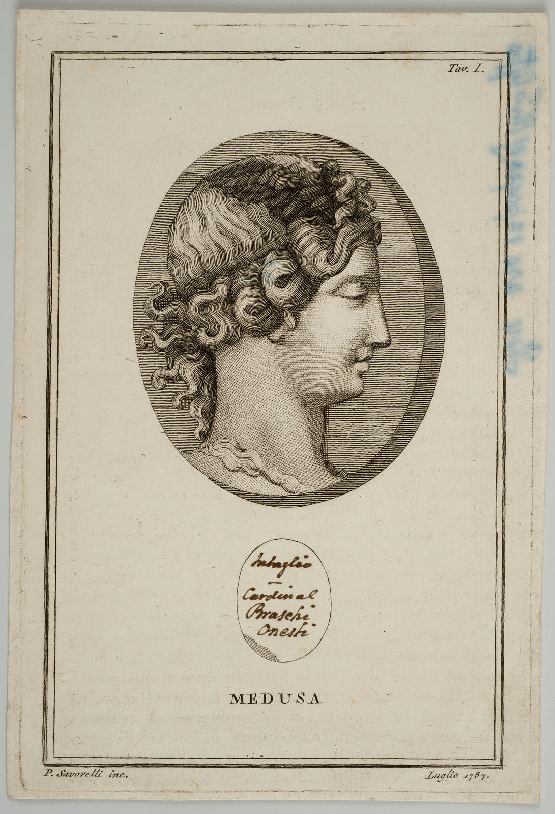 Medusa (Intaglio Gem in Collection of Cardinal Braschi Onesti)