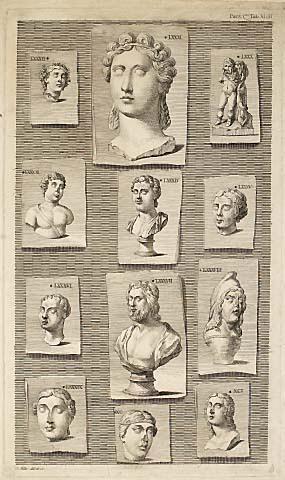 Twelve Antique Statues