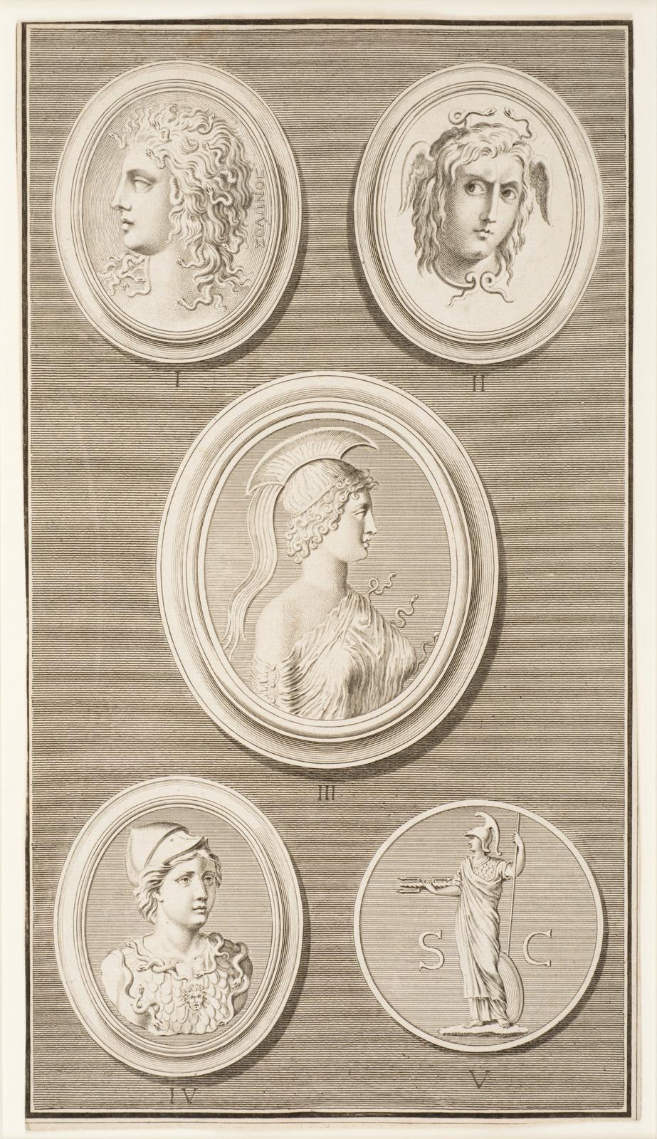Five Antique Intaglio Gems