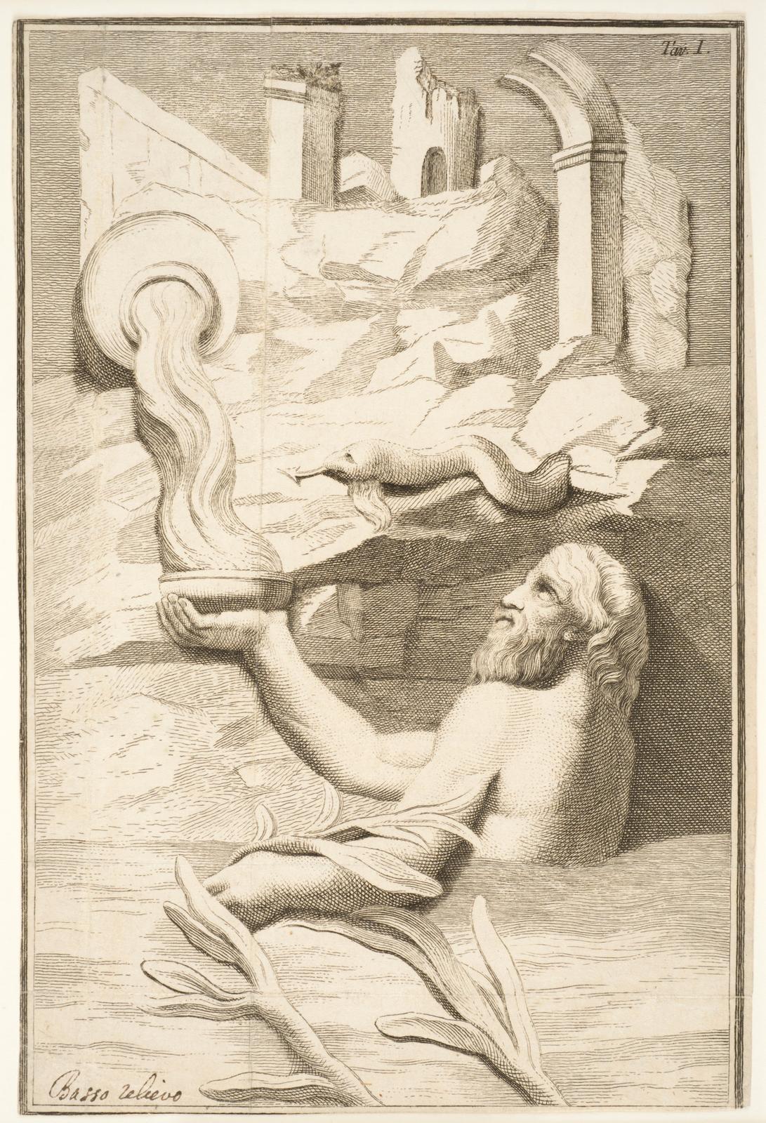 Copy of bas relief: Nile Figure ?
