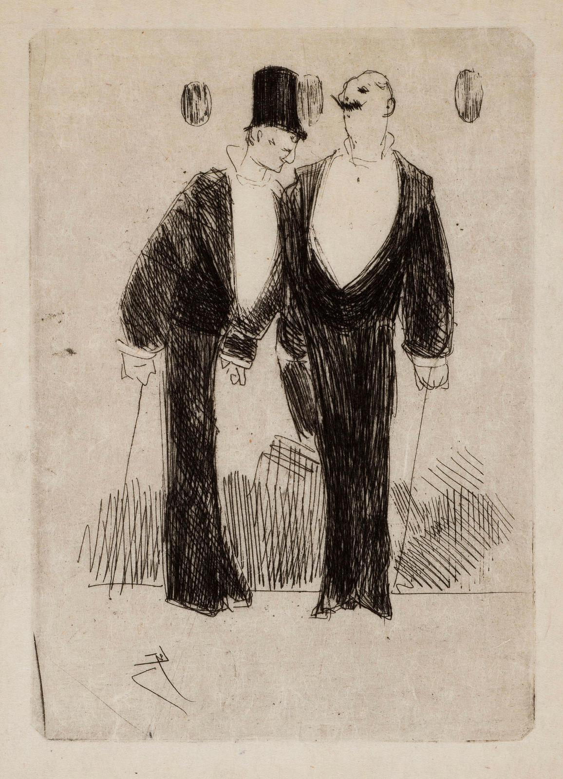 Les Deux gommeux (The Two fops)