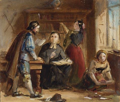 Sketch: Christopher Columbus in the Convent of La Rabida