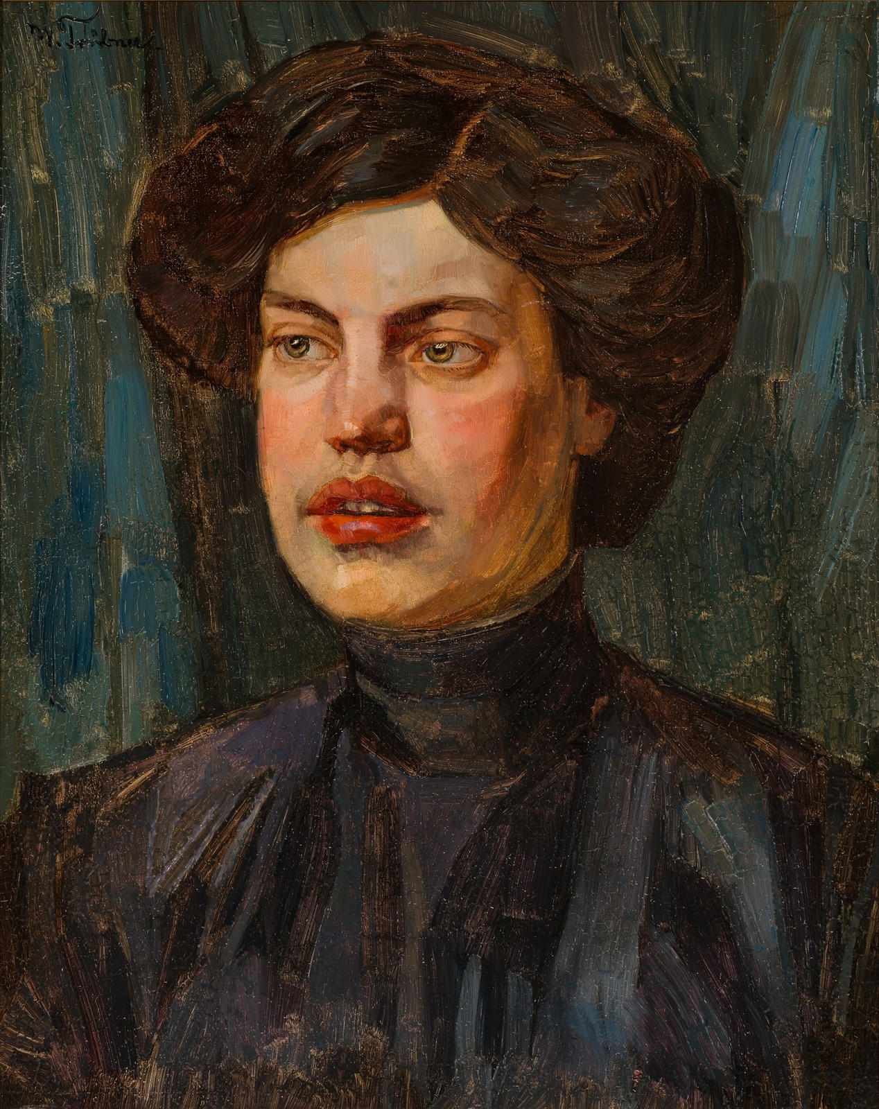 Dame im violetten kleid (Lady in Violet Dress)