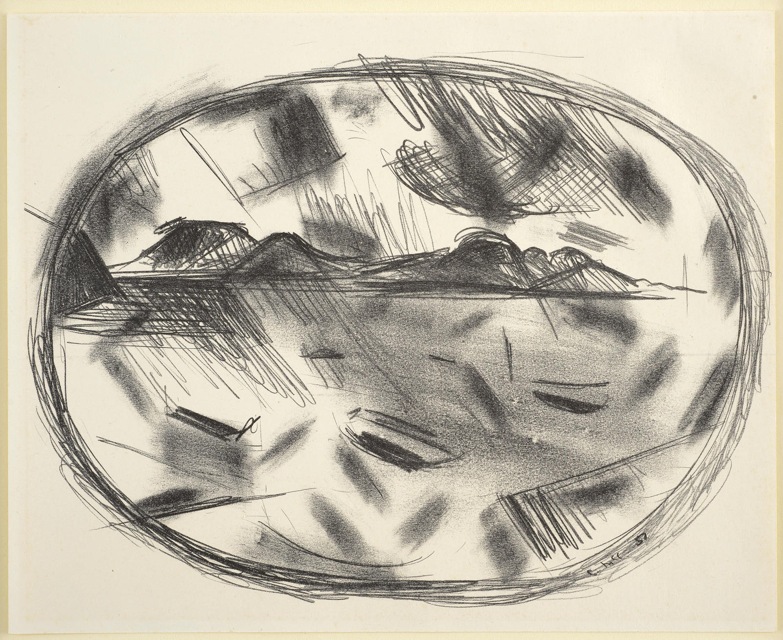 Puketutu Manukau 4: View within an oval